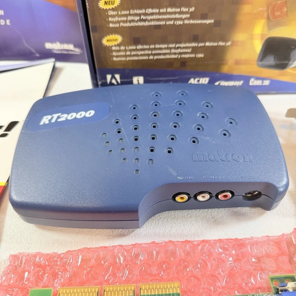 Matrox RT2000 Mega Pack Kit V 2.0 Realtime Editing‎ W/ Adobe Premiere 6.0